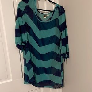 Chevron print Roxy dress